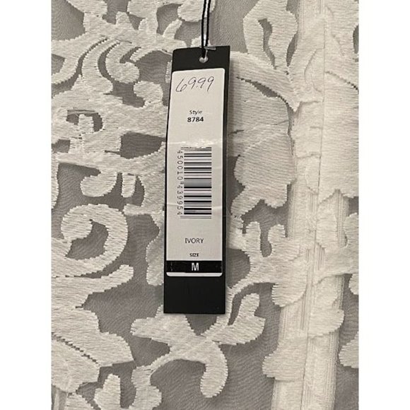 Women's For Her Lace Floral Overlay Peplum High Low Top - Picture 6 of 7